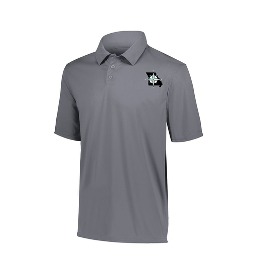 [5018.059.S-LOGO3] Youth Vital Polo (Youth S, Gray, Logo 3)