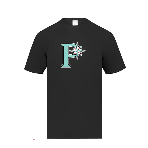 [2791.080.S-LOGO1] Youth Smooth Sport T-Shirt (Youth S, Black, Logo 1)