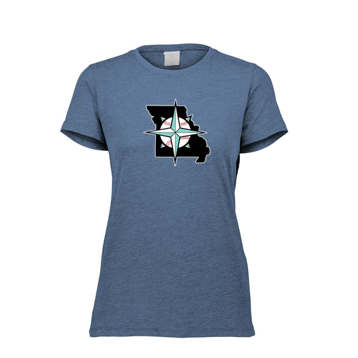 [FTSCUBNV-FAXS-LOGO3] Decker Women's Tri-Blend T-Shirt - Short Sleeve (Female Adult XS, Navy, Logo 3)