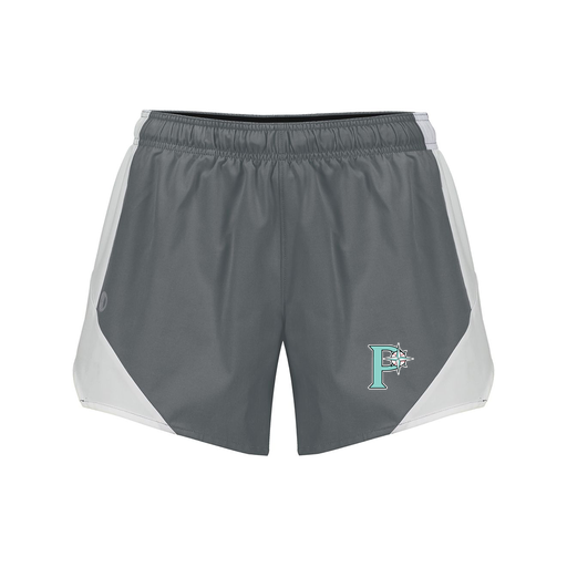 [229489.R04.S-LOGO1] Girls Olympus Shorts (Female Youth S, Gray, Logo 1)