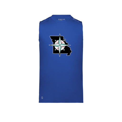 [222593.060.S-LOGO3] Men's CoolDry TankTop (Adult S, Royal, Logo 3)